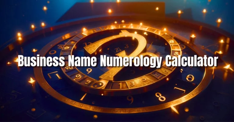 business name numerology calculator